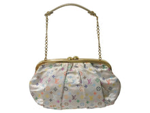 Load image into Gallery viewer, LOUISVUITTON ルイヴィトン オモニエール ハンドバッグ M92060 モノグラムサテン ホワイト マルチカラー ゴールド金具 良品 中古 4c075669