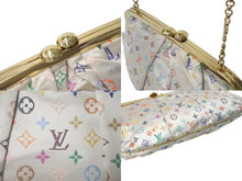 Load image into Gallery viewer, LOUISVUITTON ルイヴィトン オモニエール ハンドバッグ M92060 モノグラムサテン ホワイト マルチカラー ゴールド金具 良品 中古 4c075669