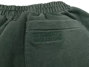 VETEMENTS HAUTE COUTURE Sweatpants UE52PA160V Green Cotton S Good Condition Used 4c075679