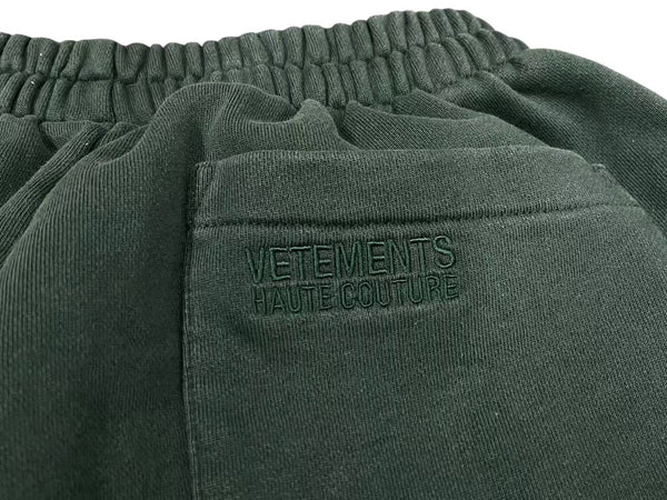 VETEMENTS HAUTE COUTURE Sweatpants UE52PA160V Green Cotton S Good Condition Used 4c075679