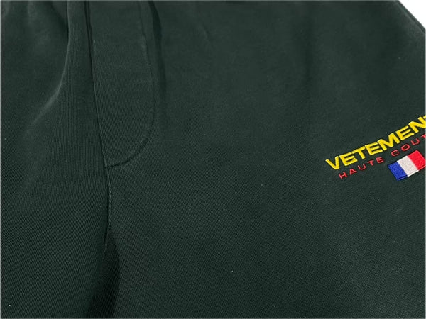 VETEMENTS HAUTE COUTURE Sweatpants UE52PA160V Green Cotton S Good Condition Used 4c075679