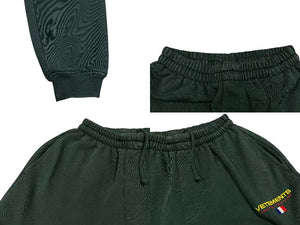 VETEMENTS HAUTE COUTURE Sweatpants UE52PA160V Green Cotton S Good Condition Used 4c075679