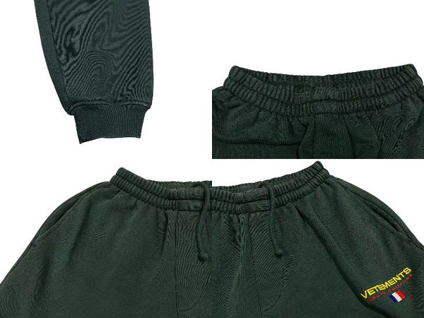 VETEMENTS HAUTE COUTURE Sweatpants UE52PA160V Green Cotton S Good Condition Used 4c075679