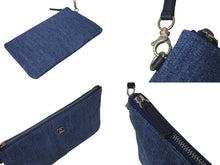 Load image into Gallery viewer, 新品同様 CHANEL シャネル22 デニム チェーンショルダーバッグ ブルー シルバー金具 AS3261 中古 4c075687