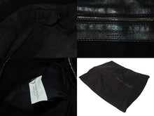 画像をギャラリービューアに読み込む, BOTTEGA VENETA ボッテガヴェネタ イントレチャート ハンドバッグ 138749 エナメル レザー ブラック イエロー 美品 中古 4c075691