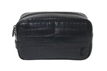 Load image into Gallery viewer, 極美品 SAINT LAURENT サンローラン クラッチバッグ クロコ型押し GUE664555 0521 イタリア製 レザー ブラック 中古 4c075725