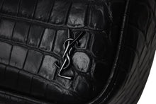 Load image into Gallery viewer, 極美品 SAINT LAURENT サンローラン クラッチバッグ クロコ型押し GUE664555 0521 イタリア製 レザー ブラック 中古 4c075725