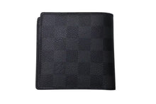 画像をギャラリービューアに読み込む, 極美品 LOUIS VUITTON ルイヴィトン 二つ折り財布 N63336 ダミエグラフィット ポルトフォイユ マルコ ブラック グレー レザー 中古 4c075730