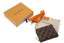 画像をギャラリービューアに読み込む, LOUIS VUITTON ルイヴィトン ダミエ コインパース カードケース コインケース フランス製 PVC ブラウン 美品 中古 4c075731