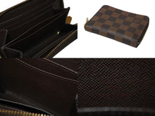 画像をギャラリービューアに読み込む, LOUIS VUITTON ルイヴィトン ダミエ コインパース カードケース コインケース フランス製 PVC ブラウン 美品 中古 4c075731
