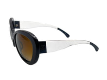 Load image into Gallery viewer, 極美品 CHANEL シャネル サングラス ココマーク ロゴ 5264-A イタリア製 プラスチック チャコールブラウン クリア 57◻︎17 中古 4c075736