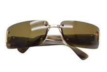 Load image into Gallery viewer, BVLGARI ブルガリ サングラス ブラウンレンズ マーブル 62□15 120 626 101/73 ゴールド金具 美品 中古 4c075739
