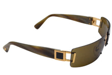 Load image into Gallery viewer, BVLGARI ブルガリ サングラス ブラウンレンズ マーブル 62□15 120 626 101/73 ゴールド金具 美品 中古 4c075739