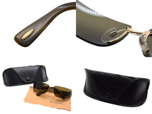 Load image into Gallery viewer, BVLGARI ブルガリ サングラス ブラウンレンズ マーブル 62□15 120 626 101/73 ゴールド金具 美品 中古 4c075739