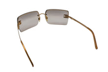 Load image into Gallery viewer, CHANEL シャネル サングラス グラデーション ココマーク イタリア製 メタル ブラウン シルバー金具 サイズ62□15 美品 中古 4c075741