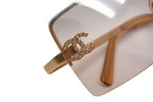 Load image into Gallery viewer, CHANEL シャネル サングラス グラデーション ココマーク イタリア製 メタル ブラウン シルバー金具 サイズ62□15 美品 中古 4c075741