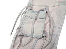 Load image into Gallery viewer, LOUIS VUITTON ルイヴィトン デニムパンツ RM201 TLP HID61W カーゴパンツ ブリーチ加工 ピンク ブルー コットン 29 良品 中古 4c075754