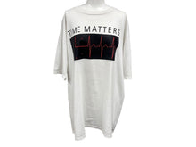 画像をギャラリービューアに読み込む, VINTAGE ヴィンテージ 90's Time matters タイムマターズ 半袖Tシャツ サイズXL ホワイト コットン 古着 美品 中古 4c075766