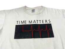 画像をギャラリービューアに読み込む, VINTAGE ヴィンテージ 90's Time matters タイムマターズ 半袖Tシャツ サイズXL ホワイト コットン 古着 美品 中古 4c075766