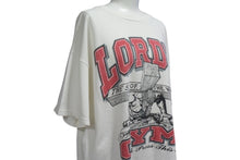 画像をギャラリービューアに読み込む, VINTAGE ヴィンテージ 1990年製 LORD'S GYM ローズジム Tシャツ サイズL ジーザス キリスト ホワイト 古着 中古 4c075779