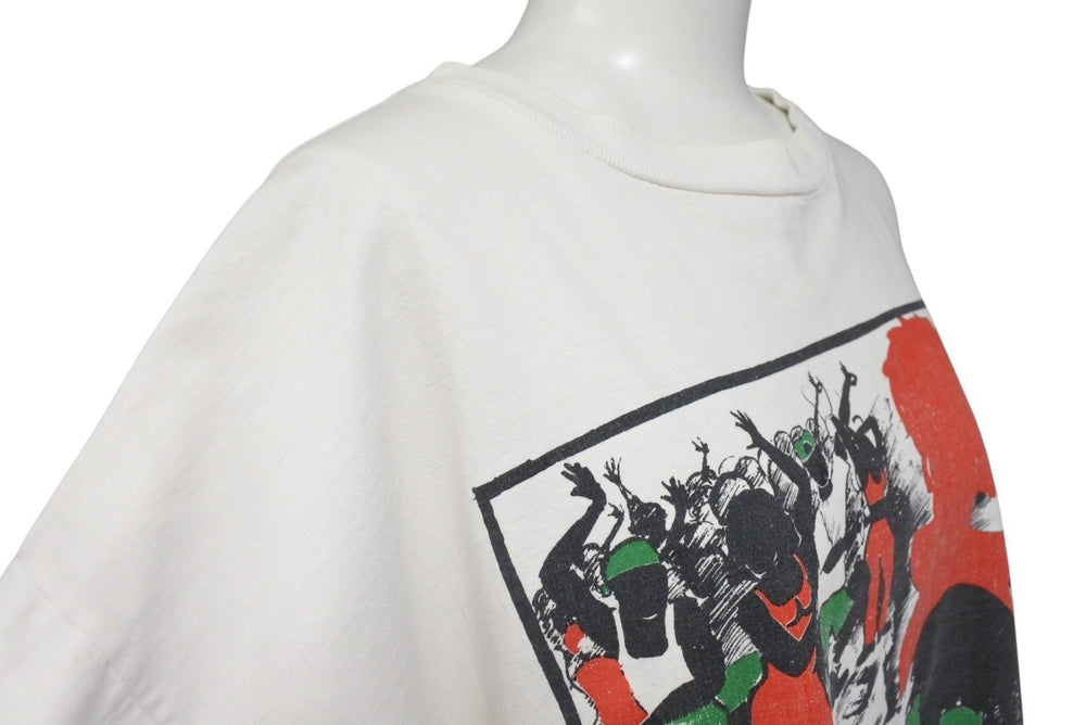 VINTAGE ヴィンテージ SOMETIMES I GET FREAKY! 半袖Tシャツ サイズXL ホワイト ADVANCE ATHLETIC 古着 美品 中古 4c075781