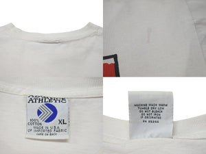 VINTAGE SOMETIMES I GET FREAKY! Short sleeve T-shirt Size XL White ADVANCE ATHLETIC Old clothes Good condition Used 4c075781