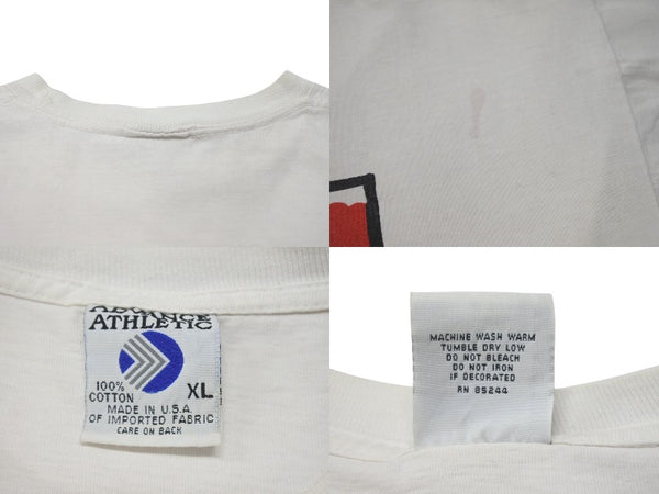 VINTAGE SOMETIMES I GET FREAKY! Short sleeve T-shirt Size XL White ADVANCE ATHLETIC Old clothes Good condition Used 4c075781