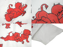 画像をギャラリービューアに読み込む, VINTAGE ヴィンテージ 90’s Devil Sex Positions デビルセックスポジション 半袖Tシャツ サイズL ホワイト 美品 中古 4c075786