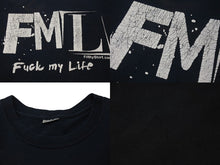 画像をギャラリービューアに読み込む, VINTAGE ヴィンテージ FML Fuck My Life FilthyShirt.com 半袖Tシャツ コットン ネイビー ホワイト 古着 美品 中古 4c075788