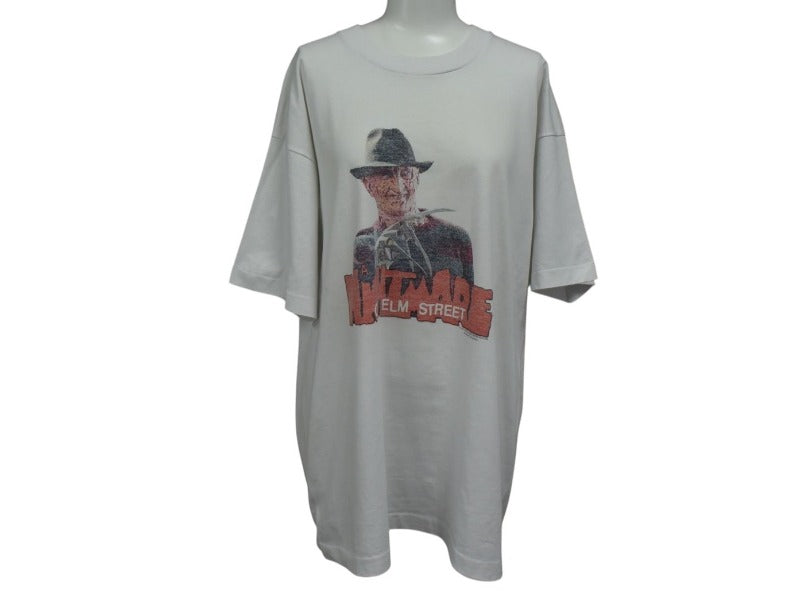 VINTAGE Vintage 90's Freddy Krueger Night Mare On elm street T-shirt Old Clothes Good Condition Used 4c075797