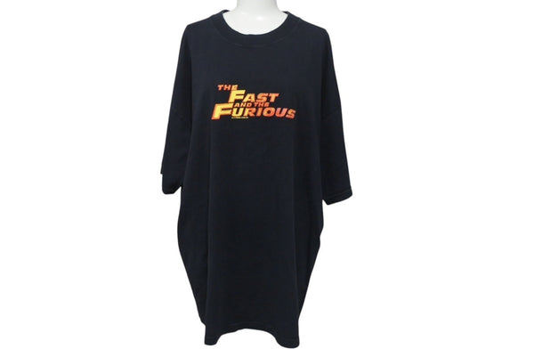 VINTAGE Vintage The Fast and The Furious Short Sleeve T-shirt Black Cotton Size XL Good Condition Used 4c075803