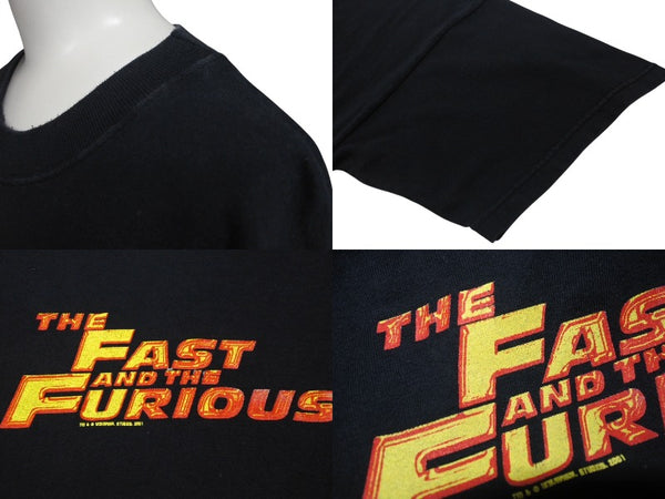 VINTAGE Vintage The Fast and The Furious Short Sleeve T-shirt Black Cotton Size XL Good Condition Used 4c075803