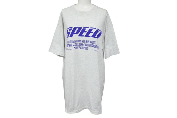 極美品 VINTAGE ヴィンテージ 90's SPEED スピード ムービーTシャツ サイズL 1994年製 キアヌリーブス グレー 映画 中古 4c075804
