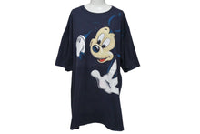 画像をギャラリービューアに読み込む, VINTAGE ヴィンテージ MICKY ミッキー オフィシャル 半袖Tシャツ コットン ネイビー ベージュ ONE SIZE 良品 中古 4c075813
