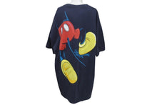 画像をギャラリービューアに読み込む, VINTAGE ヴィンテージ MICKY ミッキー オフィシャル 半袖Tシャツ コットン ネイビー ベージュ ONE SIZE 良品 中古 4c075813