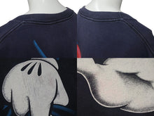 画像をギャラリービューアに読み込む, VINTAGE ヴィンテージ MICKY ミッキー オフィシャル 半袖Tシャツ コットン ネイビー ベージュ ONE SIZE 良品 中古 4c075813