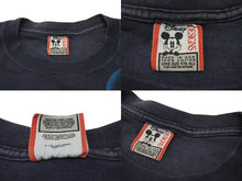画像をギャラリービューアに読み込む, VINTAGE ヴィンテージ MICKY ミッキー オフィシャル 半袖Tシャツ コットン ネイビー ベージュ ONE SIZE 良品 中古 4c075813