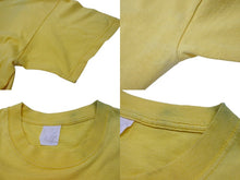 画像をギャラリービューアに読み込む, VINTAGE ヴィンテージ shell シェル パロディ hell 半袖Tシャツ コットン イエロー レッド サイズL 良品 中古 4c075822