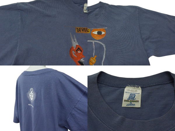 VINTAGE Vintage 90s HOUSE OF BLUES House of Blues Short Sleeve T-shirt Cotton Purple Size XL Good Condition Used 4c075828