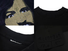 画像をギャラリービューアに読み込む, VINTAGE ヴィンテージ 90s CHARLES MANSON チャールズマンソン Got Milk? 半袖Tシャツ ブラック 古着 美品 中古 4c075829