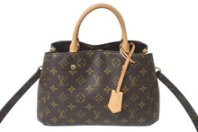 Load image into Gallery viewer, 極美品 LOUIS VUITTON ルイヴィトン モンテーニュBB モノグラム ハンドバッグ M41055 CA2114 ブラウン 中古 4c075860