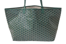 Load image into Gallery viewer, 新品同様 GOYARD ゴヤール SAINT LOUIS GM サンルイGM トートバッグ PVCコーティングキャンバス グリーン 中古 4c075865