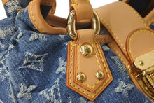 Load image into Gallery viewer, 極美品 LOUIS VUITTON ルイヴィトン モノグラムデニム プリ―ティ ハンドバッグ ブルー ゴールド金具 M95020 中古 4c075878