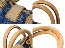 Load image into Gallery viewer, 極美品 LOUIS VUITTON ルイヴィトン モノグラムデニム プリ―ティ ハンドバッグ ブルー ゴールド金具 M95020 中古 4c075878
