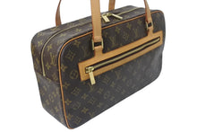 画像をギャラリービューアに読み込む, LOUISVUITTON ルイヴィトン シテGM ショルダーバッグ モノグラム M51181 PVC ヌメ革 ブラウン ゴールド金具 美品 中古 4c075879
