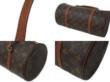 Load image into Gallery viewer, LOUIS VUITTON ルイヴィトン パピヨン30 モノグラムキャンバス ハンドバッグ 旧型 筒形 M51365 ブラウン 美品 中古 4c075892