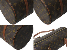 Load image into Gallery viewer, LOUIS VUITTON ルイヴィトン パピヨン30 モノグラムキャンバス ハンドバッグ 旧型 筒形 M51365 ブラウン 美品 中古 4c075892