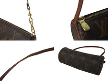 Load image into Gallery viewer, LOUIS VUITTON ルイヴィトン パピヨン30 モノグラムキャンバス ハンドバッグ 旧型 筒形 M51365 ブラウン 美品 中古 4c075892