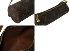 Load image into Gallery viewer, LOUIS VUITTON ルイヴィトン パピヨン30 モノグラムキャンバス ハンドバッグ 旧型 筒形 M51365 ブラウン 美品 中古 4c075892