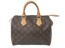 Load image into Gallery viewer, LOUIS VUITTON ルイヴィトン スピーディ25 ハンドバッグ M41528 モノグラム PVC レザー ゴールド金具 ブラウン 美品 中古 4c075893